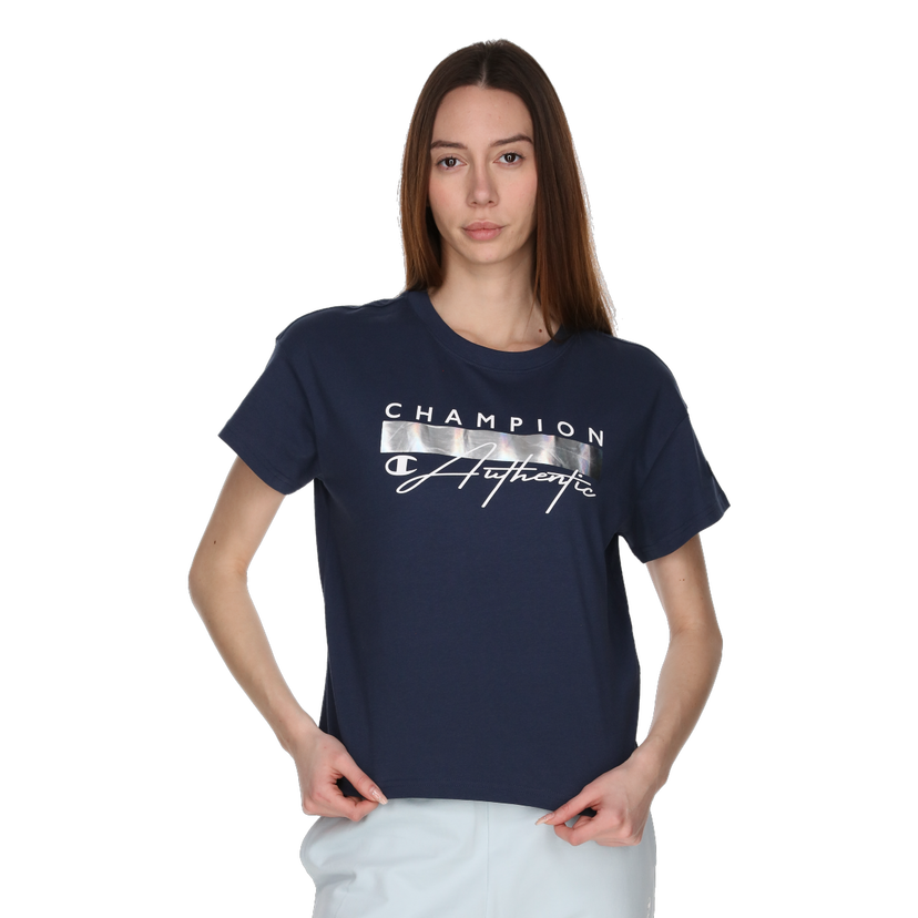 Tričko Champion Authentic Crewneck T-Shirt Navy | 118184-BS505
