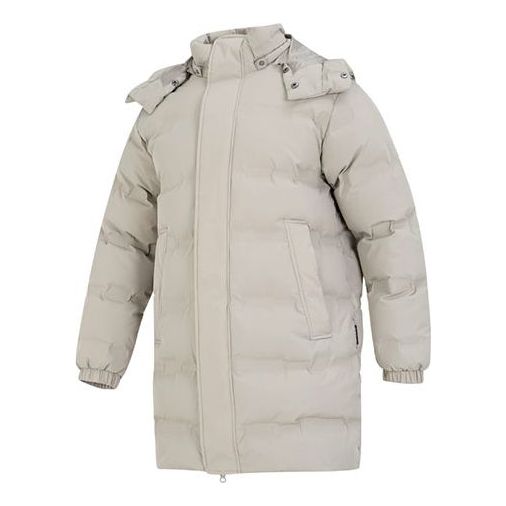 Prešívaná bunda New Balance Long Puffer Jacket Béžová | AMJ24379-PAA