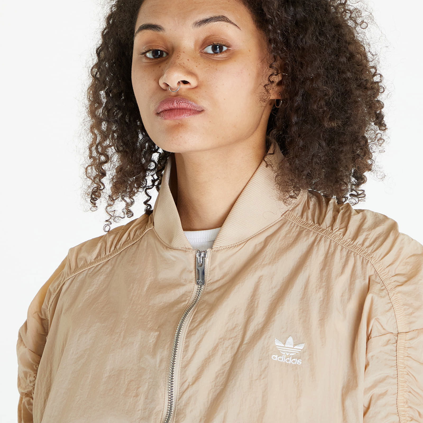 Lightweight Bomber Jacket Béžová