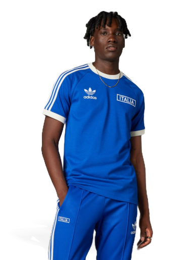Tričko adidas Performance Italy Adicolor Classics 3-Stripes Modrá | IU2123
