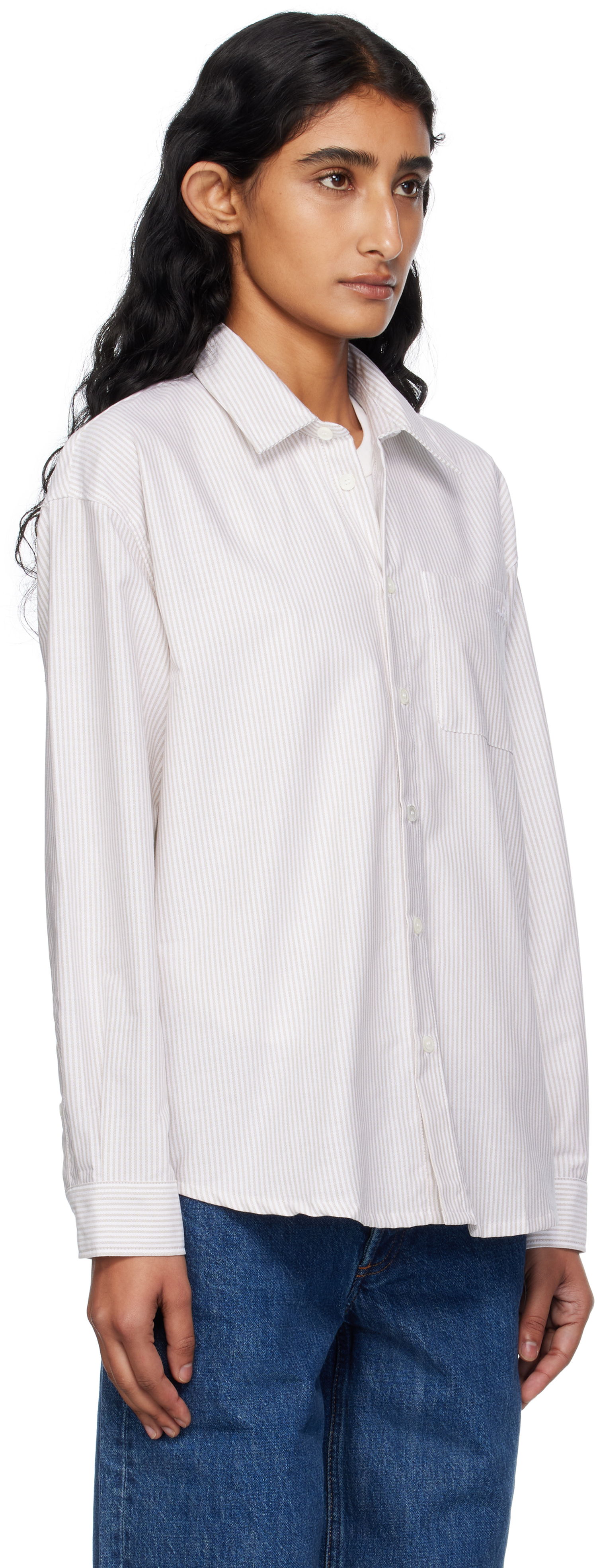 Košeľa A.P.C. Boyfriend Shirt Béžová | COGUH-F12550, 1