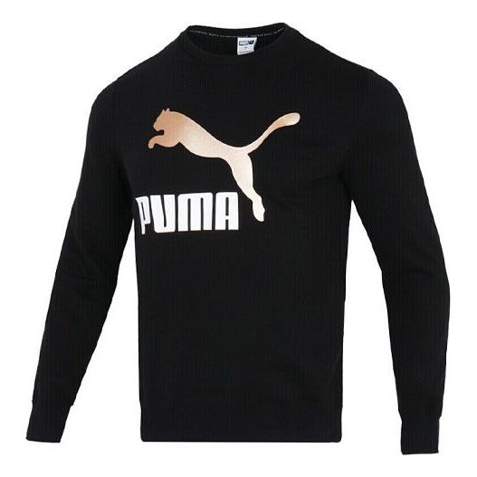 Sveter Puma PUMA Bronzing Logo Pullover Čierna | 535278-01, 0
