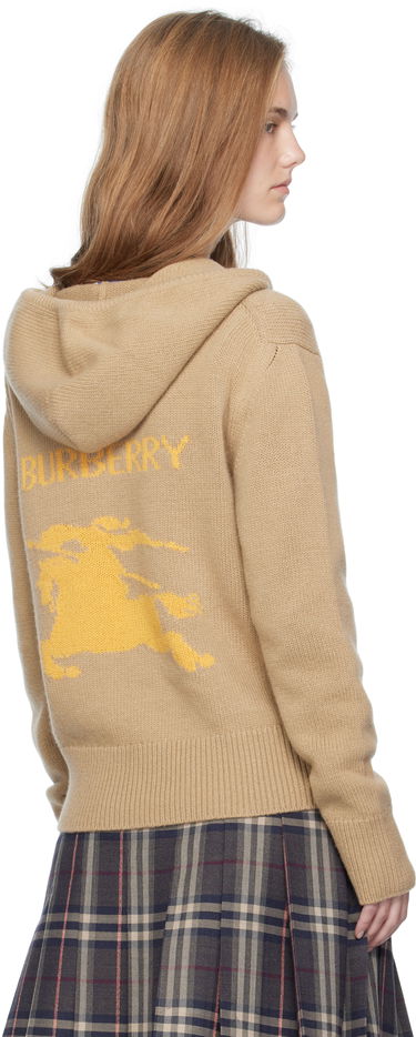 Mikina Burberry Burberry EKD Knit Zip Hoodie Béžová | 8110687, 2