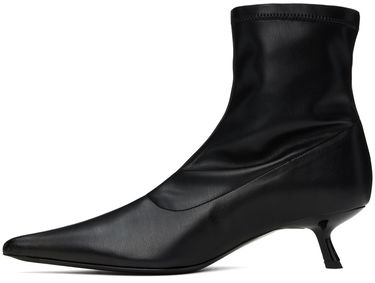 Tenisky a topánky Anine Bing Leather Kitten Heel Ankle Boots Čierna | A-14-1089-000, 2