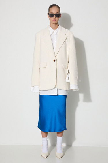 Bunda Samsoe Samsoe Single-Breasted Straight Fit Blazer Béžová | F23200185, 1