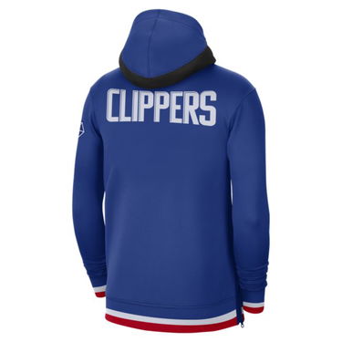 Mikina Nike LA Clippers Showtime  Dri-FIT NBA Full-Zip Hoodie Modrá | DB1037-495, 1