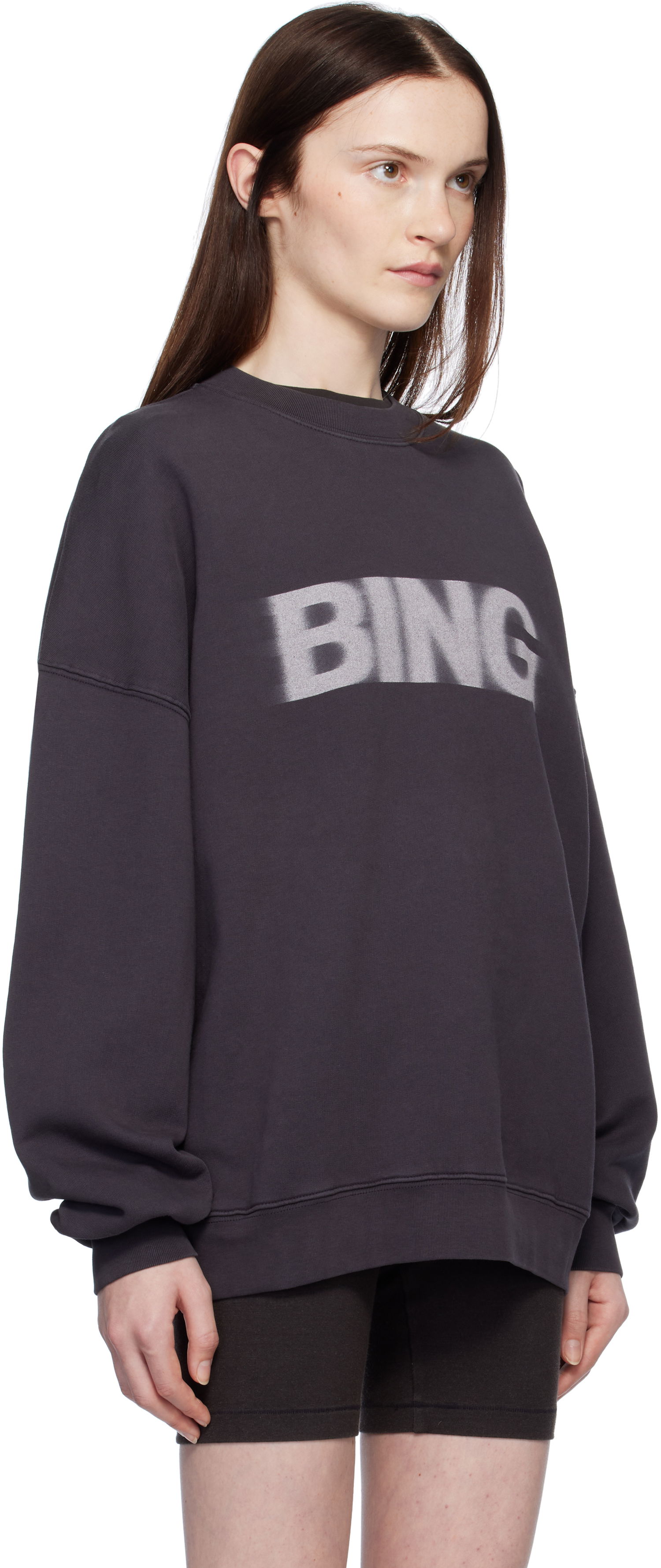 Mikina Anine Bing Miles Sweatshirt Fialová | A-08-10132-VTG1, 1