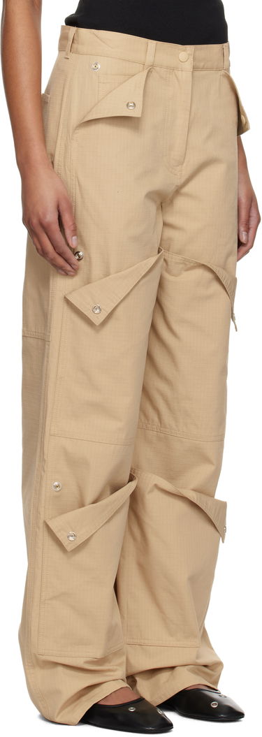 Cargo nohavice KENZO Kenzo Paris Cotton Ripstop Cargo Pants Béžová | FF52PA1009DL, 1
