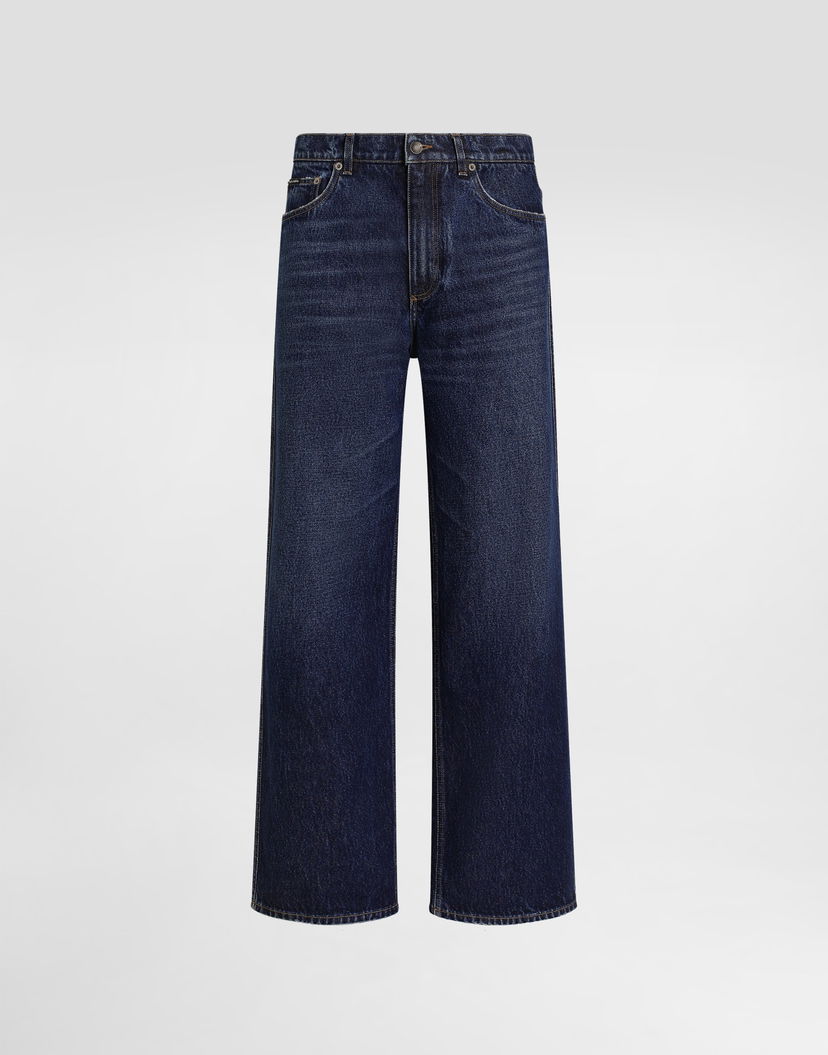 Džínsy Dolce & Gabbana Dolce & Gabbana Wide Leg Jeans Modrá | GP15NDG8OA1S9001