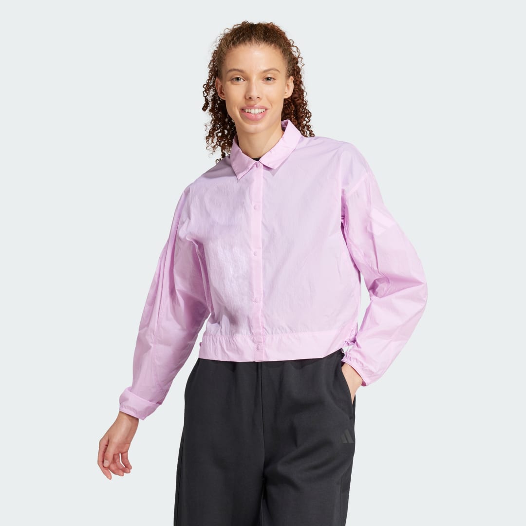 Košeľa adidas Performance City Escape Lightweight Woven Shirt Ružová | JC5121, 0