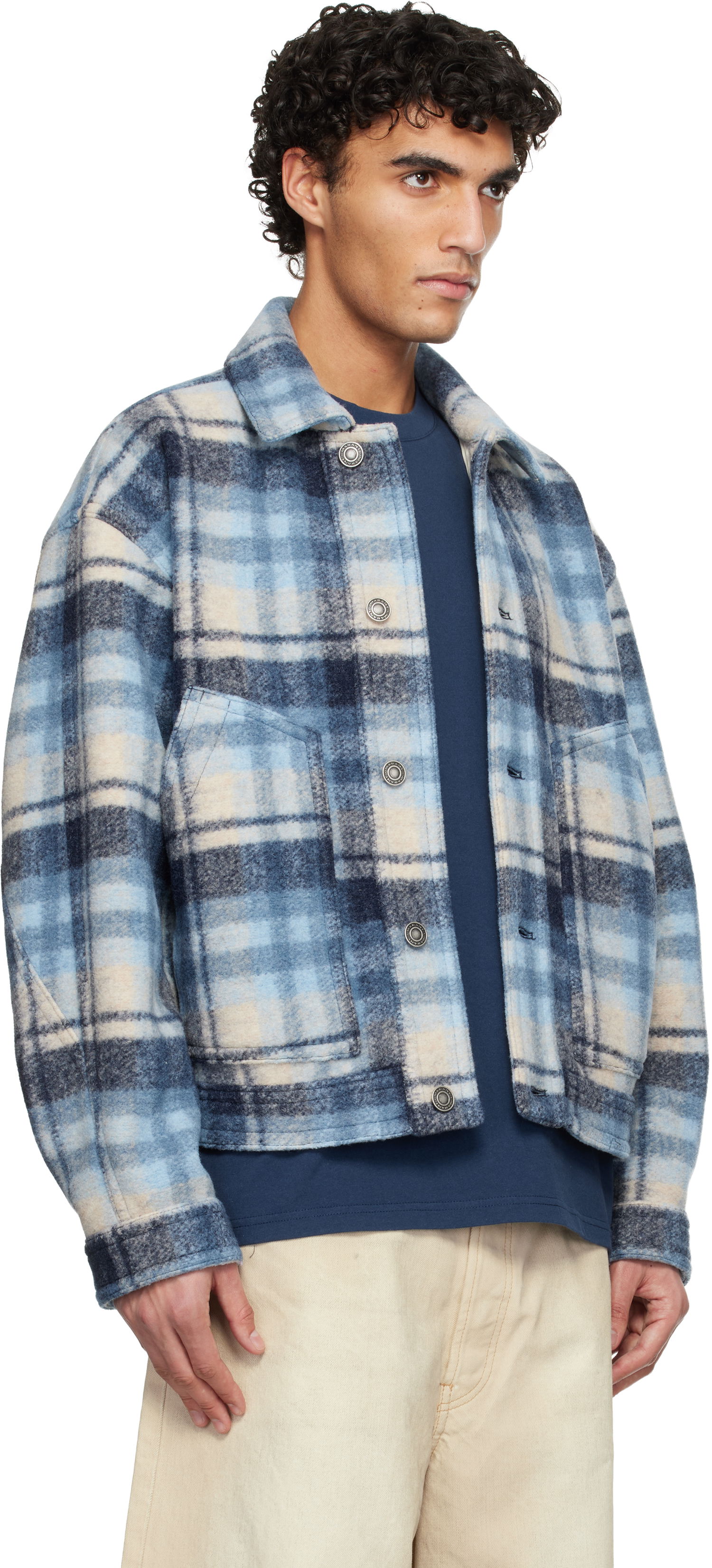 Bunda ISABEL MARANT Forest Plaid Wool Jacket Rôznofarebný | VE0277HC-D1D01H, 1