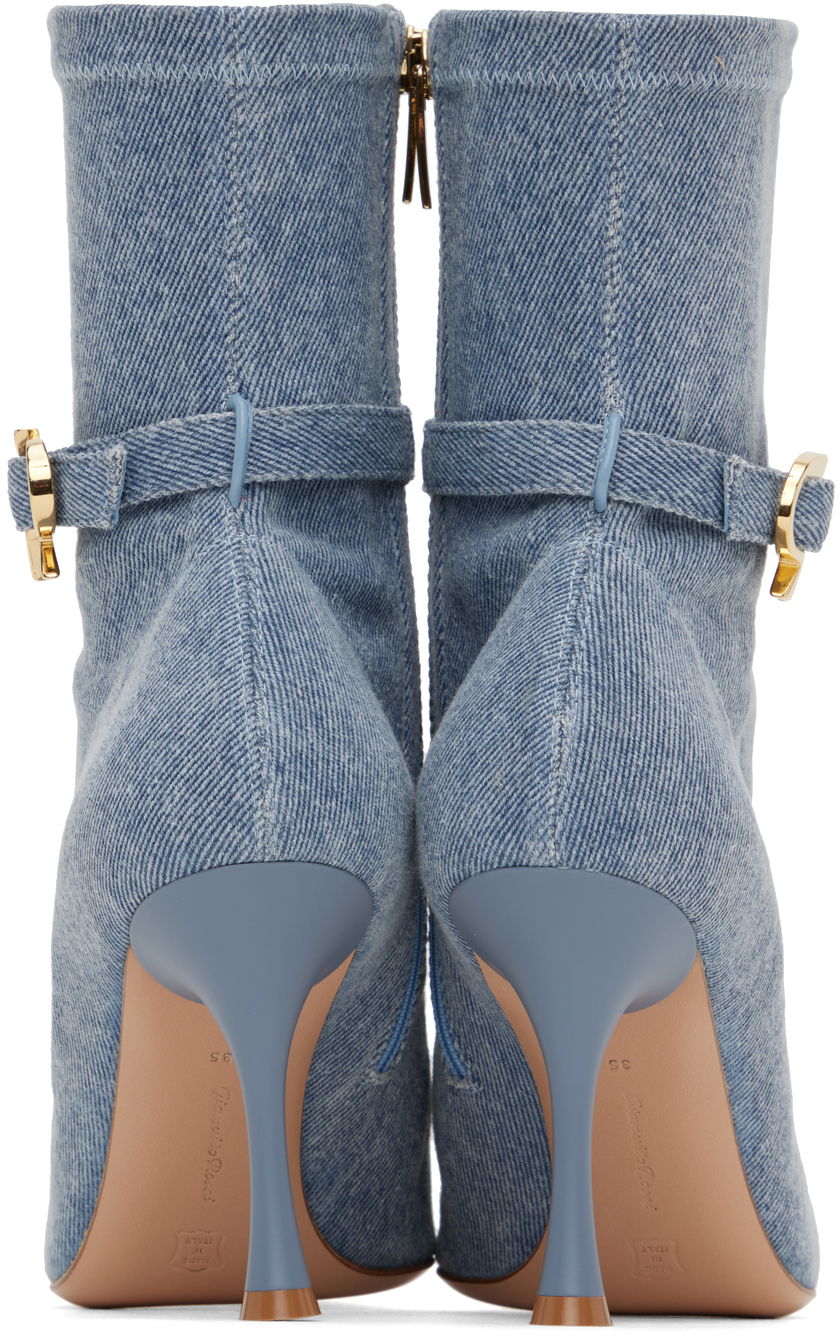 Gianvito Rossi Ascent Denim Ankle Boots