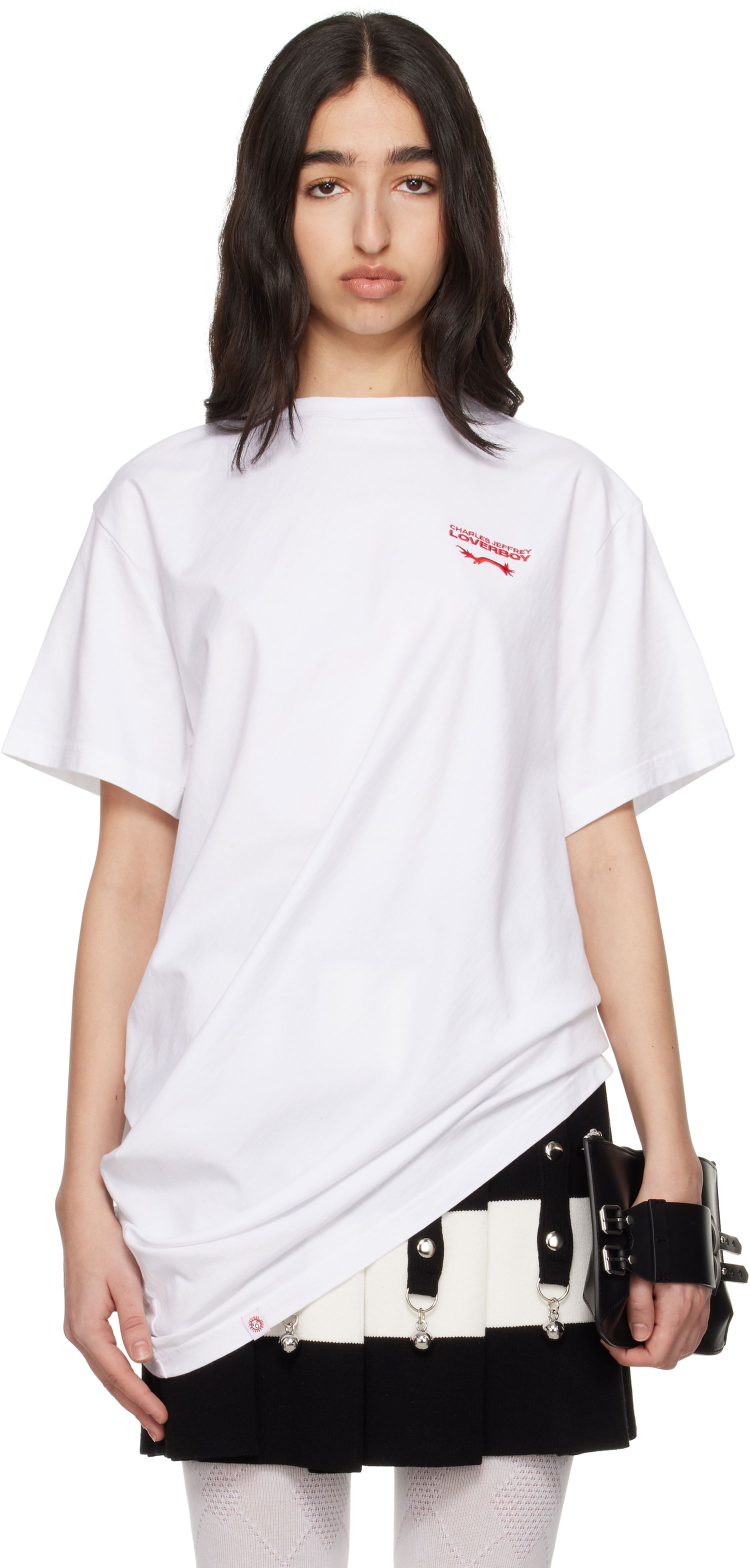 Tričko Charles Jeffrey Loverboy Charles Jeffrey Loverboy Topsy Turvy T-Shirt Biela | 54101302, 0