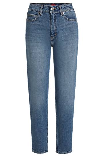 Džínsy BOSS Mom Fit Comfort Stretch Jeans Modrá | 50535128, 0