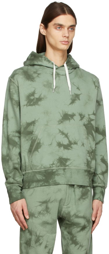 Mikina rag & bone Tie-Dye Terry Hoodie by Zelené | MBC22ST020P120, 1