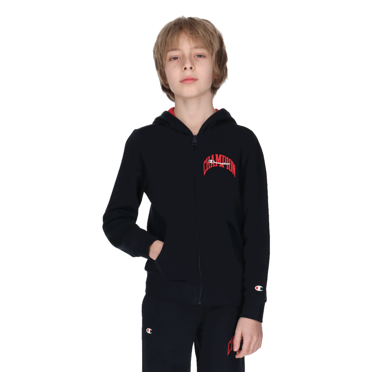 Mikina Champion College Full-Zip Hoodie Čierna | CHA241B606-02, 0