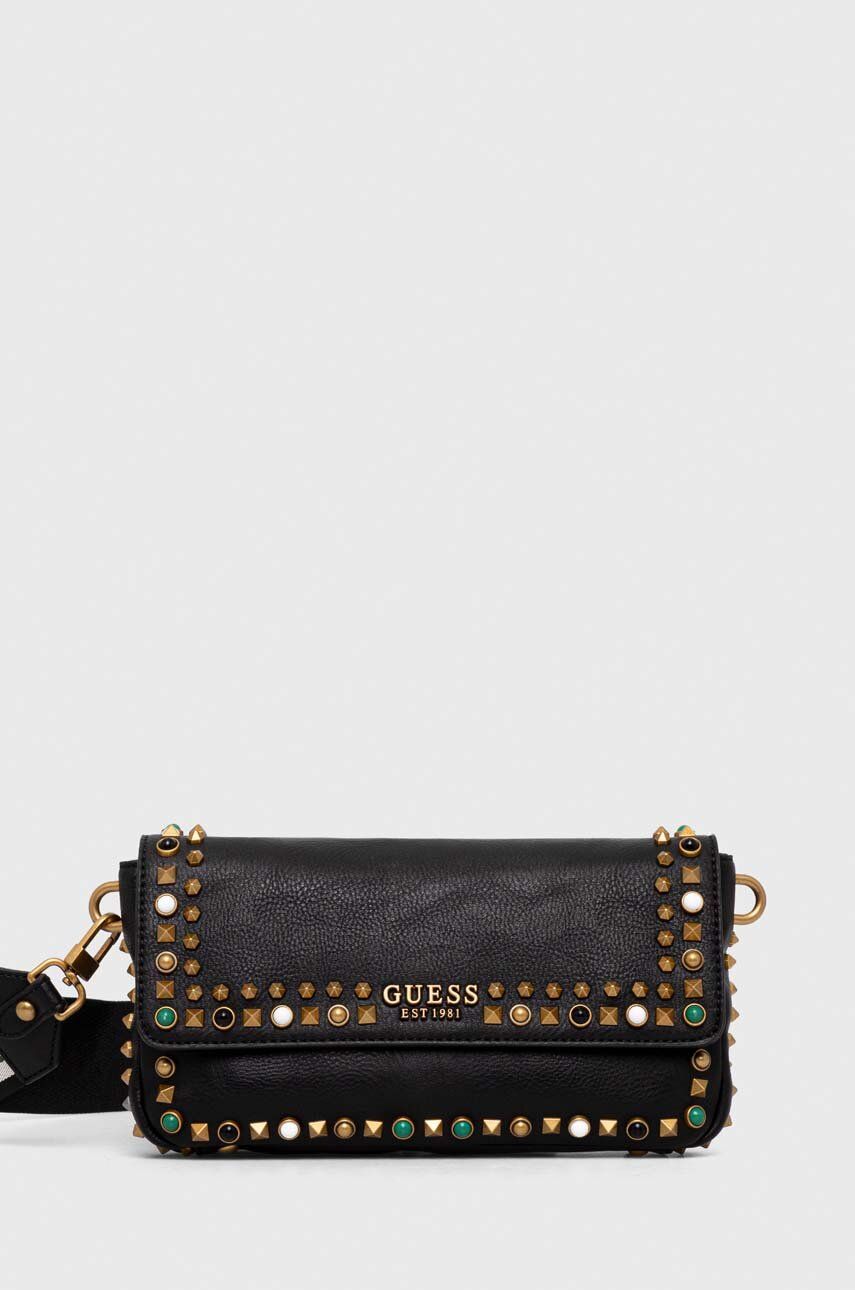 Taška cez rameno GUESS Crossbody Bag Čierna | HWVB87.79200, 0