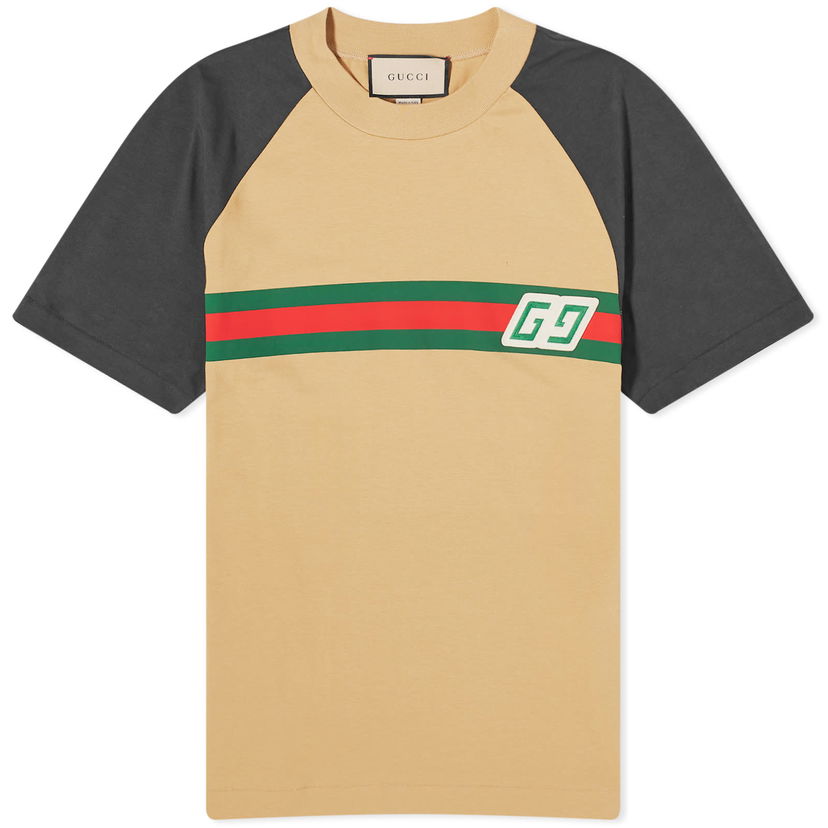 Tričko Gucci GRG GG Logo T-Shirt Hnedá | 768495-XJF3I-2185