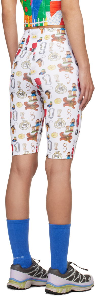 Legíny Chopova Lowena Printed Bike Shorts Biela | 4096, 2