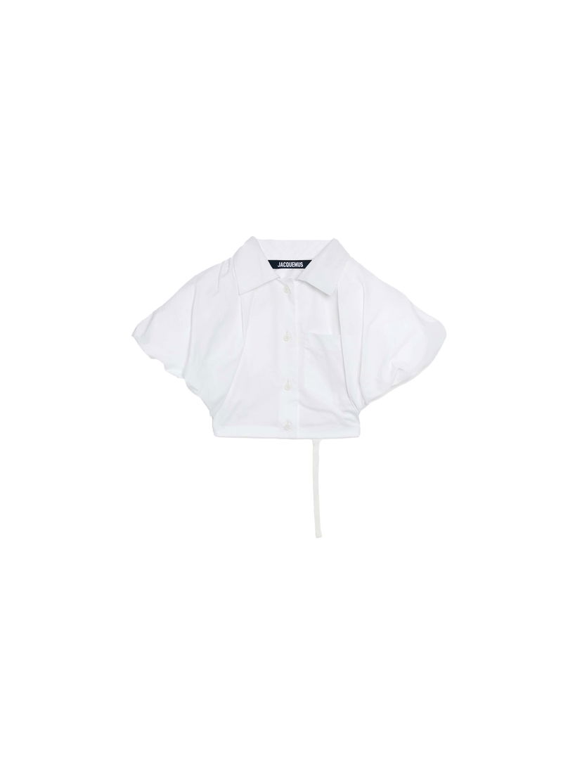 Košeľa Jacquemus La Chemise Pavane Shirt Biela | 233SH041-1454-100