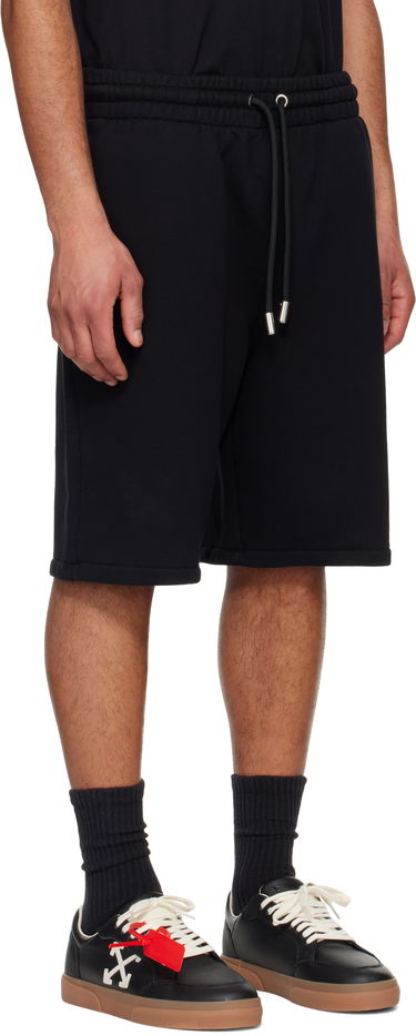 Šortky Off-White Off-White Spray Arrow Sweat Shorts Čierna | OMCI013S25FLE0031001, 1