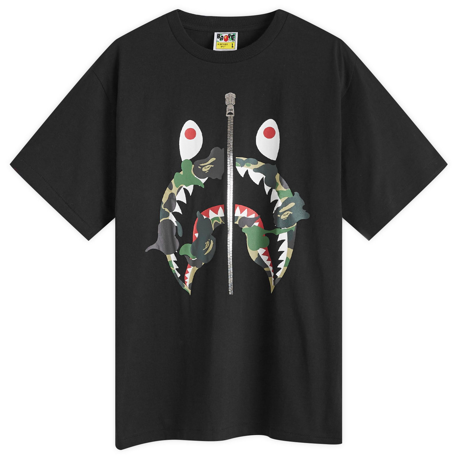 A Bathing Ape ABC Camo Rebuild Shark T-Shirt