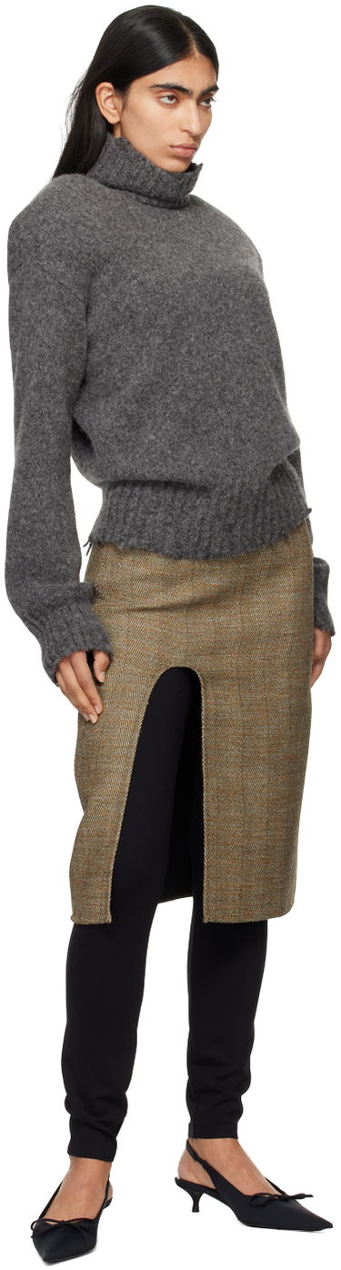 Sukňa Stella McCartney Stella McCartney Side-Slit Midi Skirt Hnedá | 6301203EJ701, 3