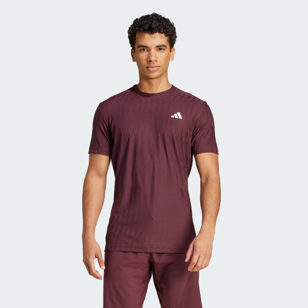 Tričko adidas Performance Men's FreeLift Tennis T-Shirt Fialová | JF8460, 0