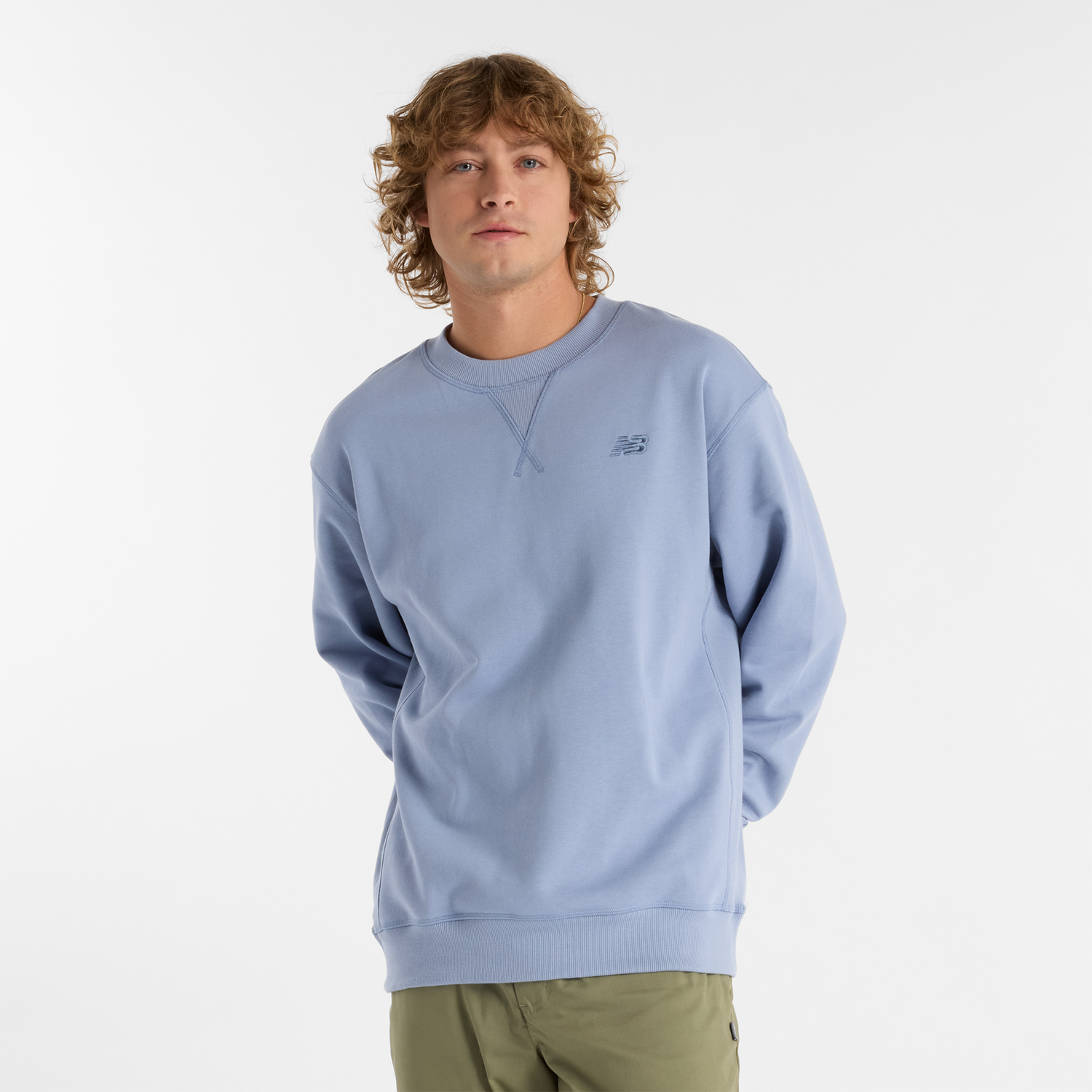 Sveter New Balance Men's Sweatshirt Modrá | NBMT41506DUS, 0