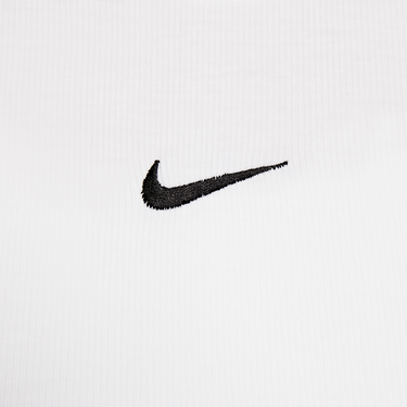Tielko Nike Sportswear Essentials Women's Ribbed Cropped Tank Top Biela | FB8279-100, 4