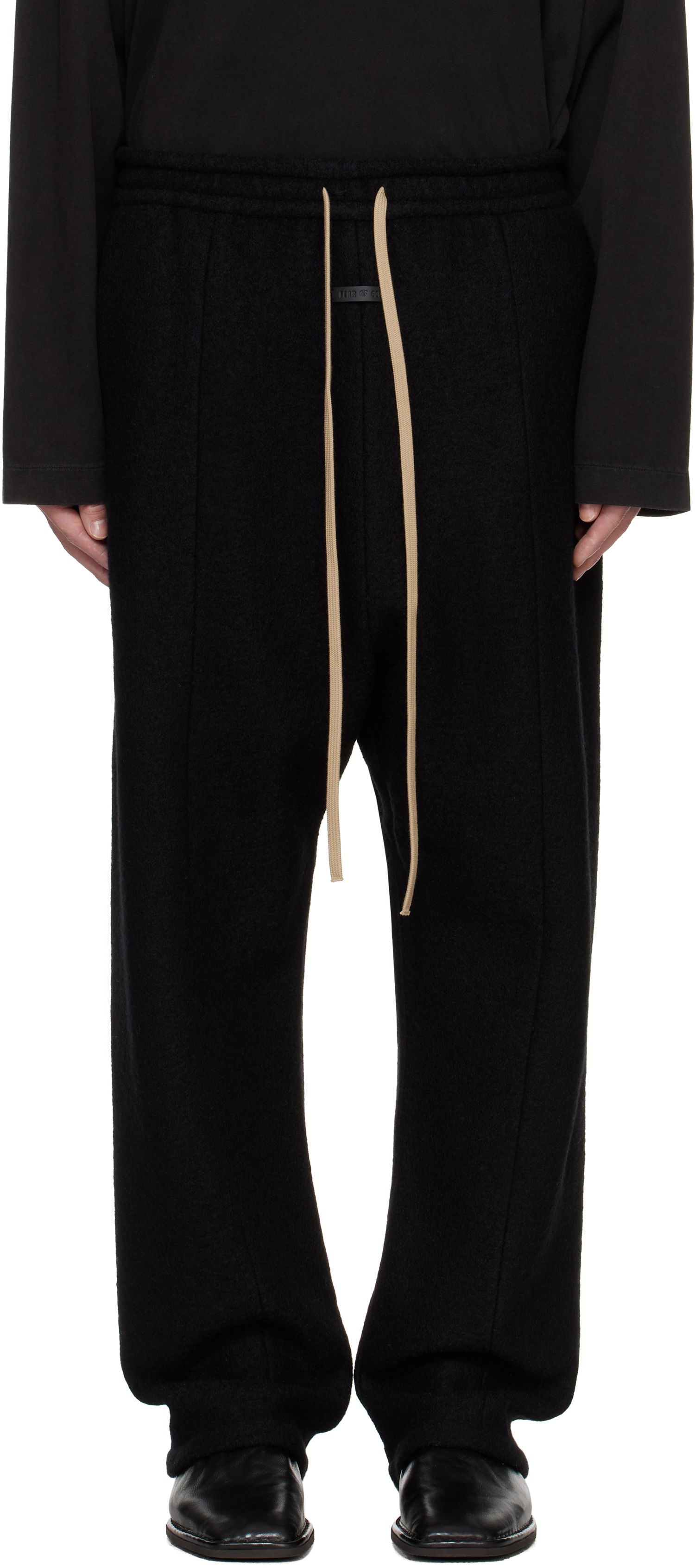 Nohavice Fear of God Boiled Wool Lounge Pants Čierna | FG24FW40-619BOW, 0