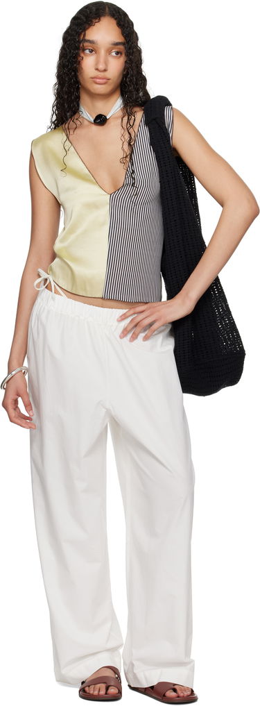 Tielko Baserange Baserange Vesa Split Design Sleeveless Top Žltá | Vesa Top, 4