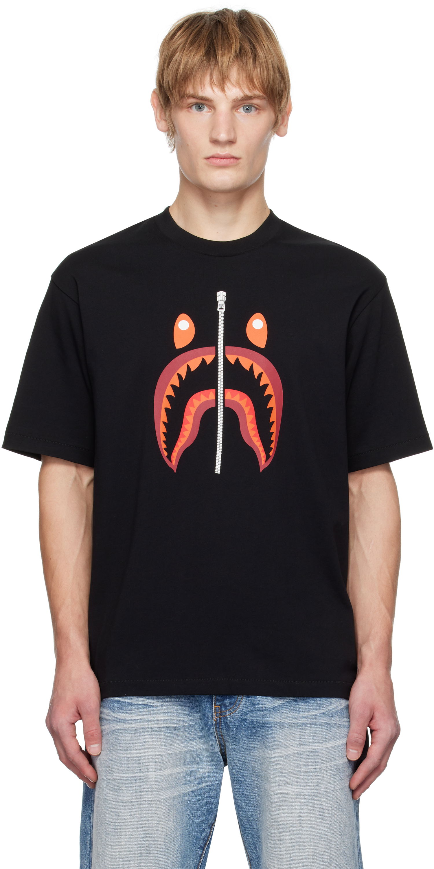 Tričko BAPE Shark Graphic T-Shirt Čierna | 001TEK701307M, 0
