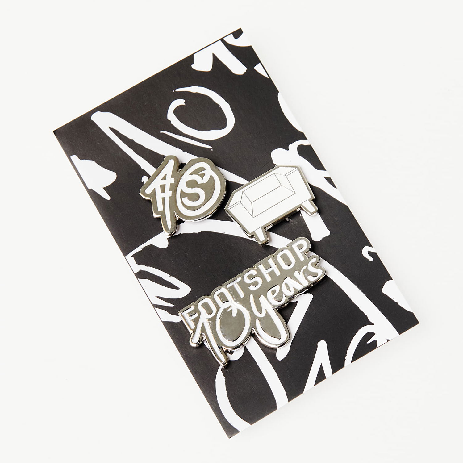 Oblečenie a doplnky Footshop FTSHP 10th Anniversary Pin Čierna | FTSHP_168, 0
