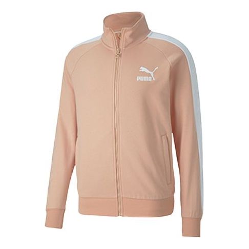 Mikina Puma Iconic Minimalistic Stand Collar Track Jacket Ružová | 595976-70, 0