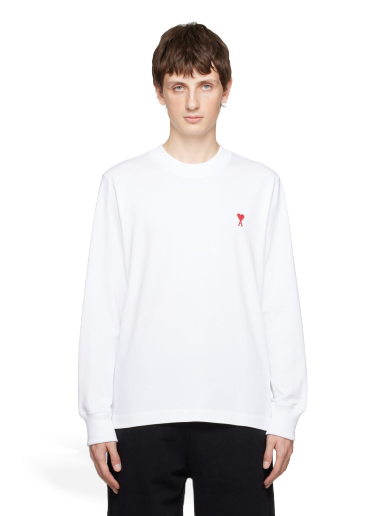 Tričko AMI Long Sleeve T-Shirt Biela | UTS200.701