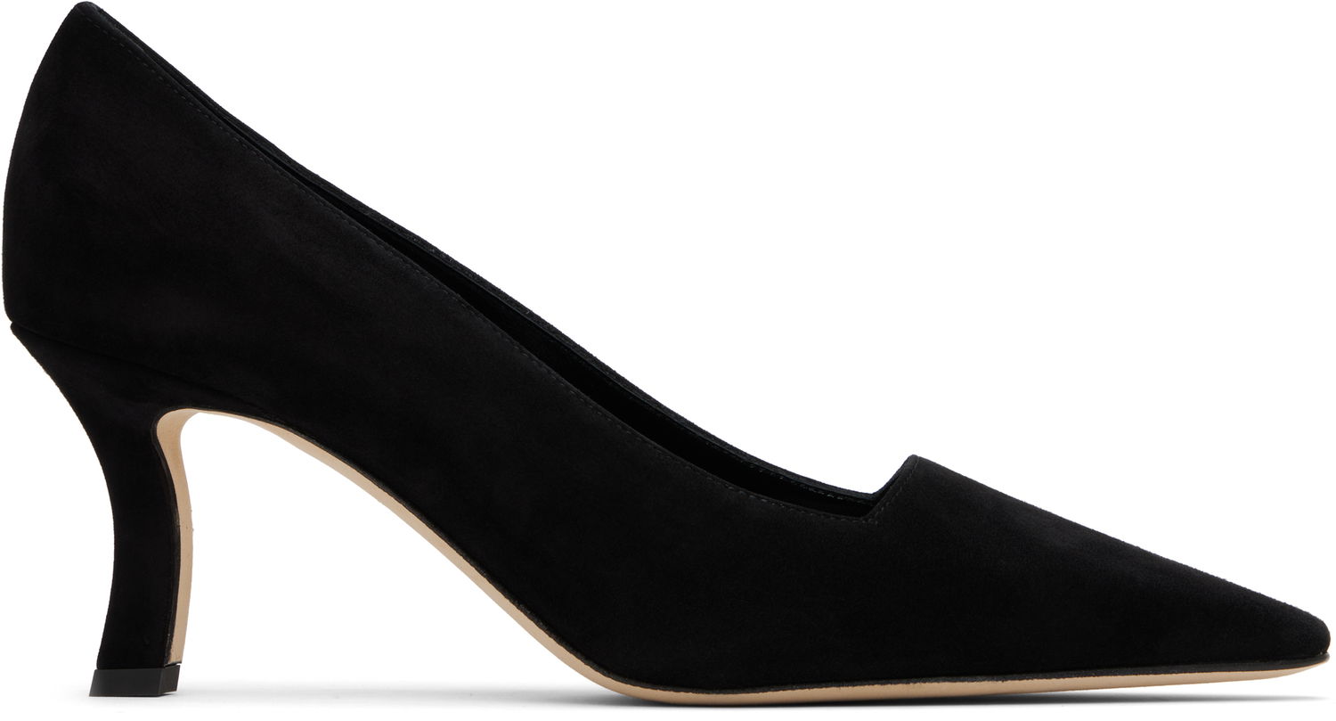 Starostlivosť o obuv Manolo Blahnik Manolo Blahnik Moiralo Suede Heels Čierna | 225-1811, 0