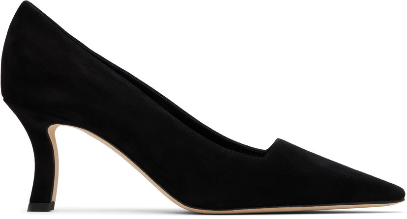 Starostlivosť o obuv Manolo Blahnik Manolo Blahnik Moiralo Suede Heels Čierna | 225-1811
