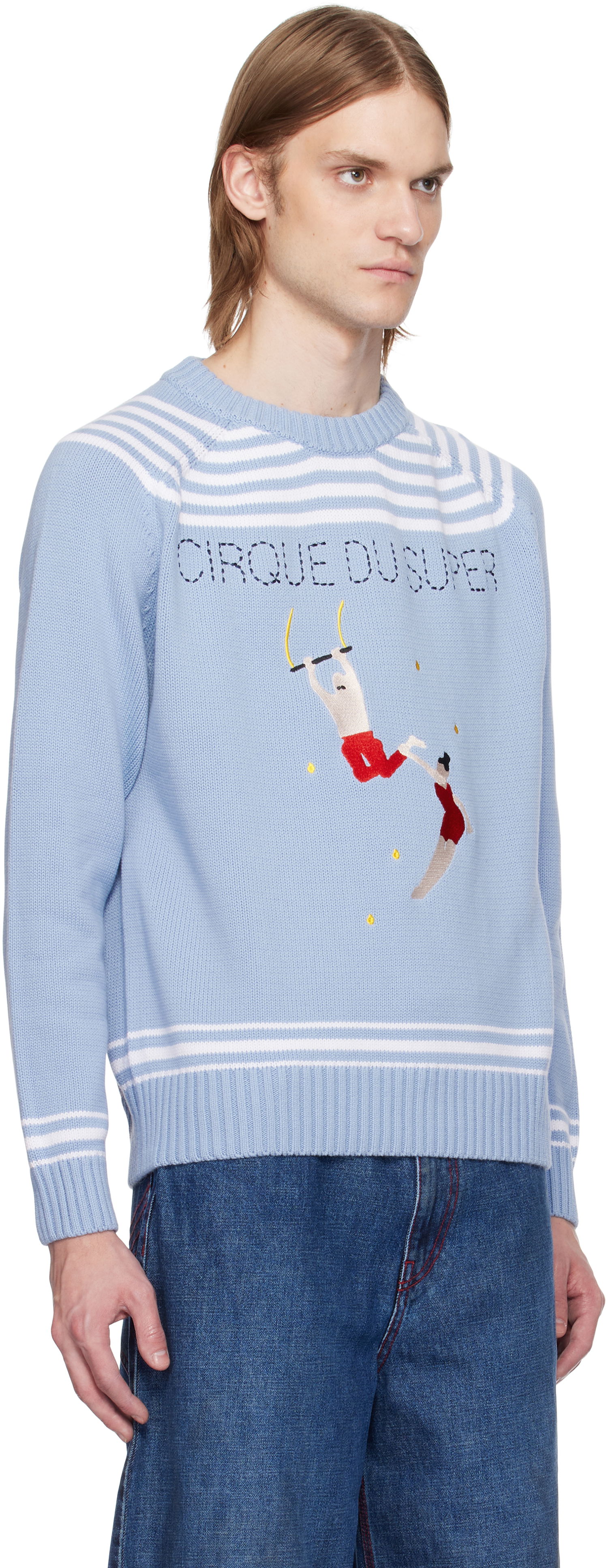 Sveter KidSuper KidSuper Cirque du Soleil Edition 'Cirque' Sweater Modrá | SS25-SW-11, 1
