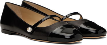 Starostlivosť o obuv Jimmy Choo Jimmy Choo Elisa Pearl Ballerina Flats Čierna | ELISA FLAT PTZ, 3