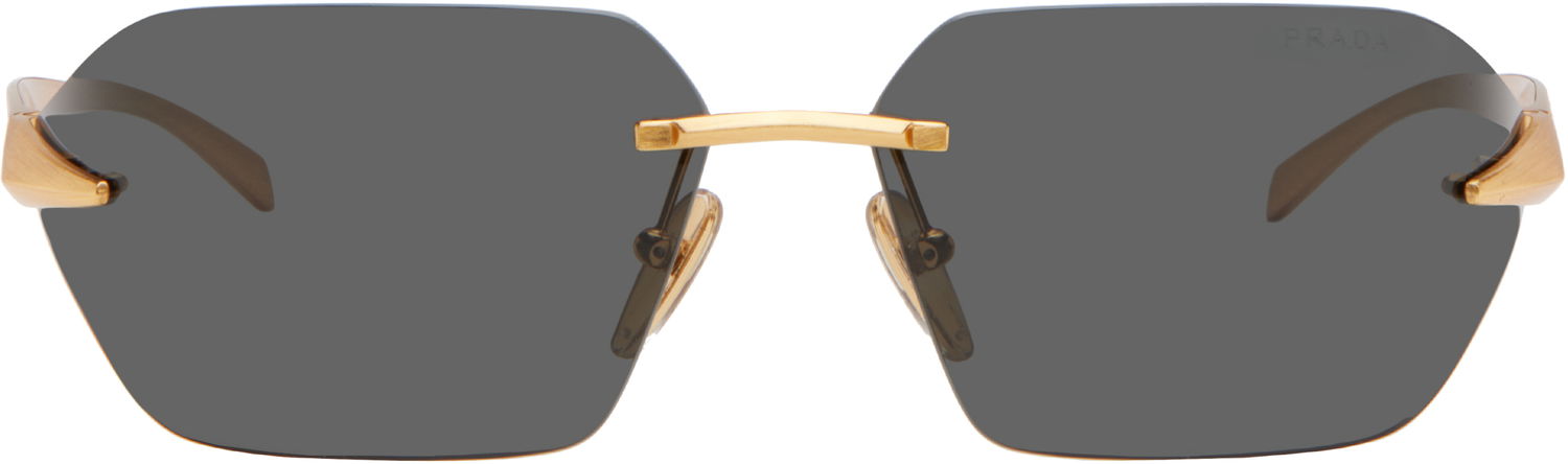 Slnečné okuliare Prada Wrap Around Metal Sunglasses Čierna | 0PR A55S 8056597958479, 0
