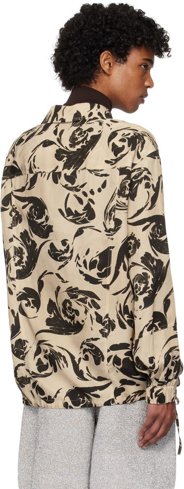 Košeľa Dries Van Noten Dries Van Noten Printed Half Zip Shirt Béžová | 251-020715-1101, 2