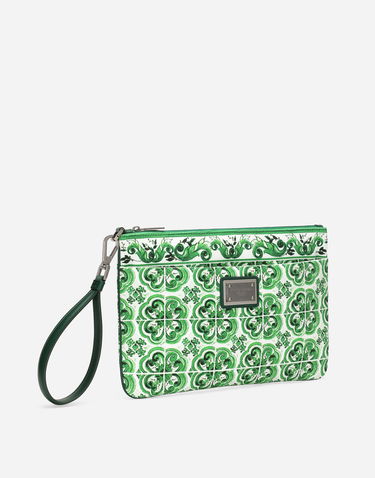 Kabelka Dolce & Gabbana Print Canvas Pouch Zelené | BP3294AO667HU3TN, 2