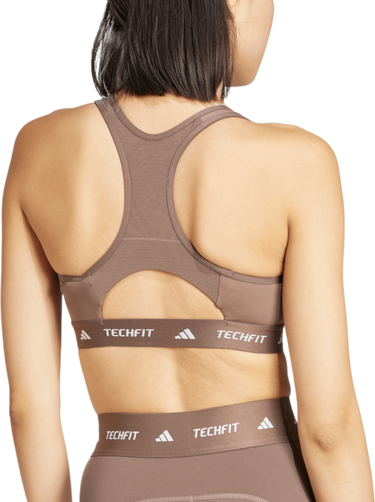 Podprsenka adidas Originals TechFit Medium Support Bra Hnedá | jv9755, 3