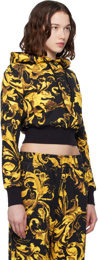 Mikina Versace Versace Jeans Couture Barocco Print Cropped Hoodie Čierna | E79HAI313_EFS201, 1