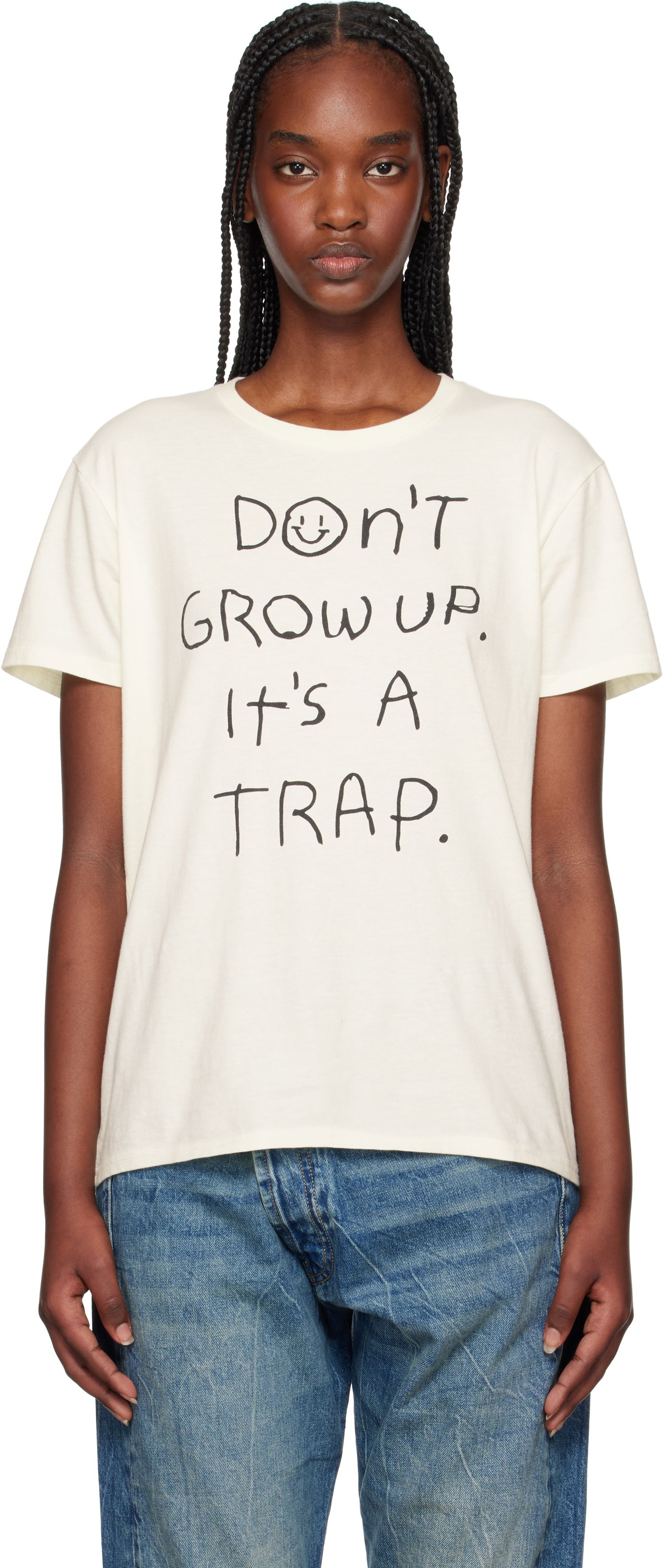 Tričko R13 R13 'Don't Grow Up' T-Shirt Biela | R13WK001-K108B, 0