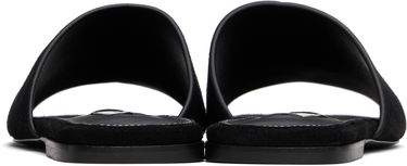 Starostlivosť o obuv TOTEME TOTEME Velour-Leather Bandeau Sandals Čierna | 253-WAS0244-LE0004, 1