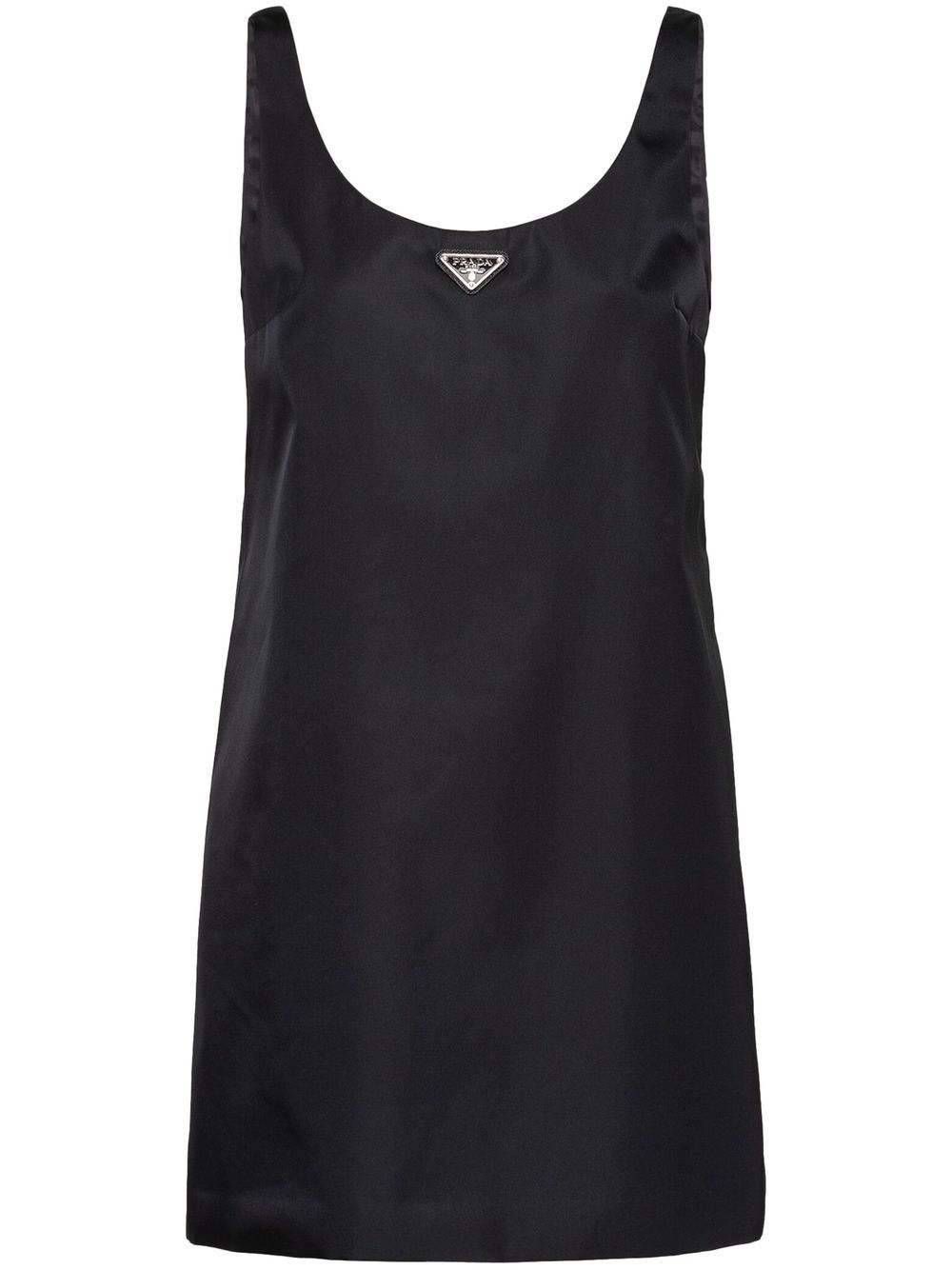 Šaty Prada Re-Nylon Logo Plaque Mini Dress Čierna | 230690S2311WQ8, 0