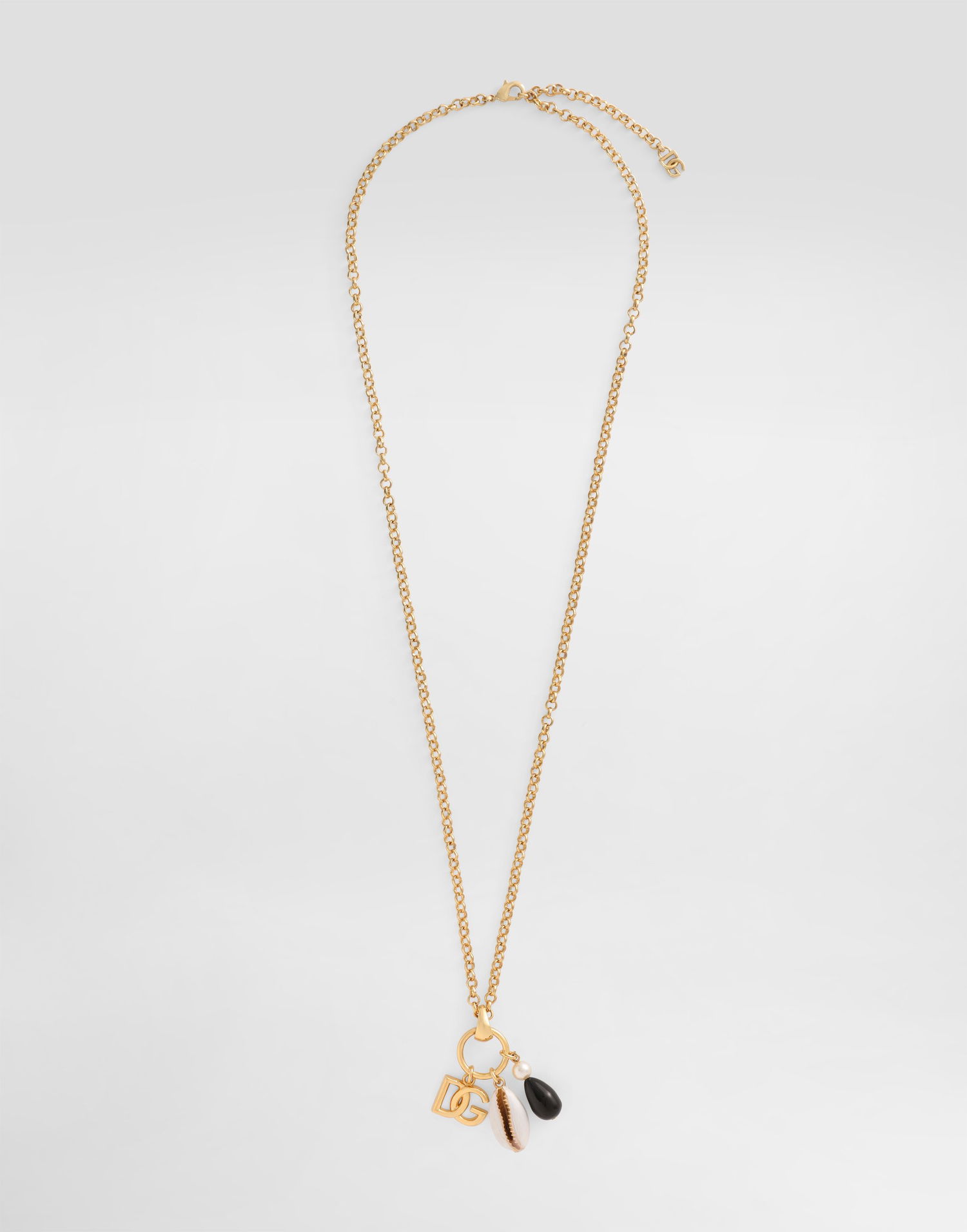 Náhrdelník Dolce & Gabbana Dolce & Gabbana DG Logo Charm Necklace Metalická | WNR5C1W1111ZOO00, 0