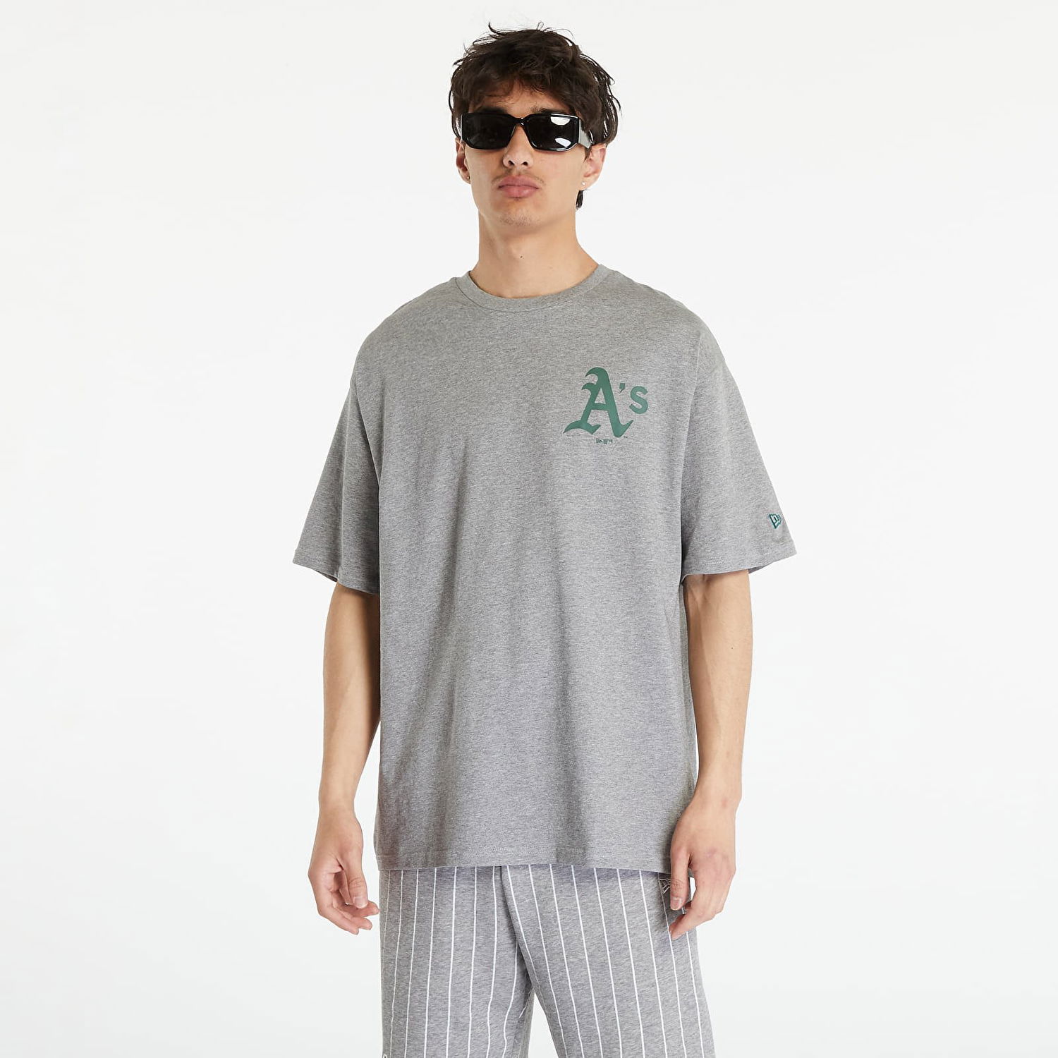 Tričko New Era Oakland Athletics MLB Ice Cream Oversized T-Shirt Šedá | 60357133, 1